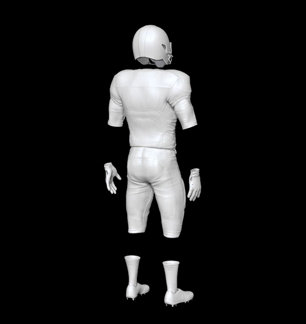 3D American Football Uniform Model - TurboSquid 1517710