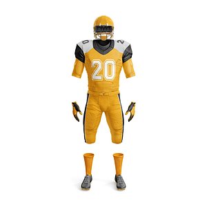 3D american football uniform model