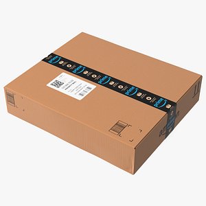 3D Amazon Parcels Box 53x45x12 model