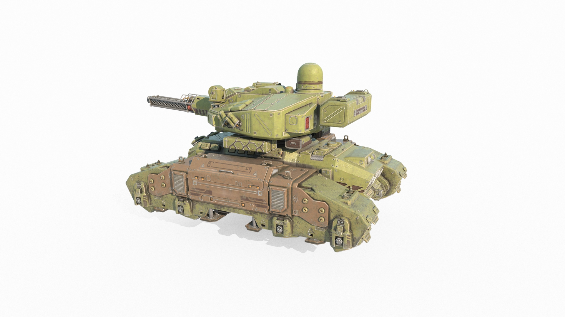 Future Sci-fi Maglev Laser Gun Tank 3D Model - TurboSquid 2337874
