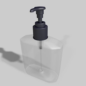 3D bottle lotion model