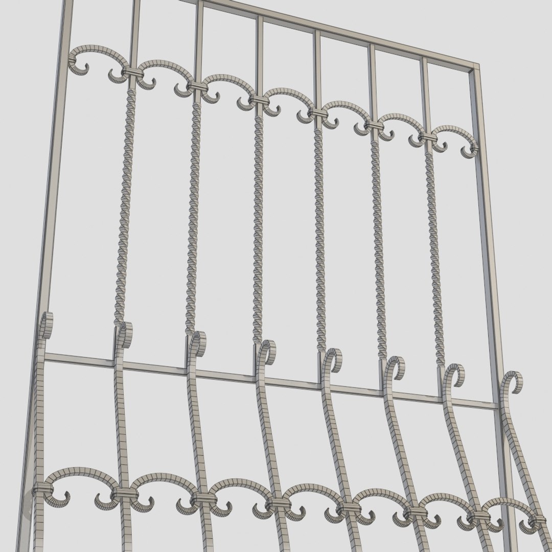 3d Model Windows Bars