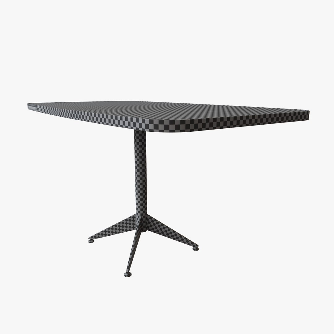Restaurant Long Table Model - TurboSquid 1418650