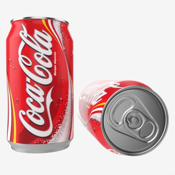 Beverage can Coca Cola 330ml 3D model