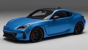 Subaru BRZ 2024 with interior 3D model
