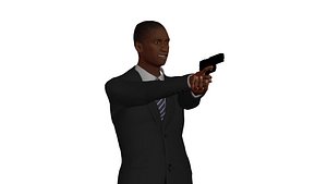 3D model Man with suit