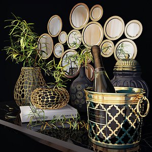 Decor set. ice bucket