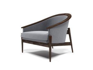 stylish mid-century american chair 3D model
