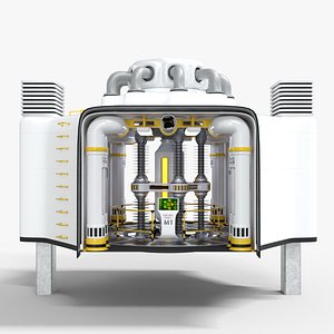 Nuclear Reactor RC - 5 Sci-Fi Low-poly
