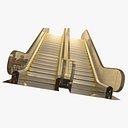 schody ruchome Rolltreppe + żarówki 3D