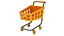 Cartoon Shopping Cart Icon 3D model