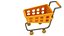 Cartoon Shopping Cart Icon 3D model