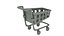 Cartoon Shopping Cart Icon 3D model