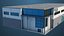 Logistic Cargo Warehouse Interior and Exterior All PBR Textures model