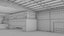 Logistic Cargo Warehouse Interior and Exterior All PBR Textures model