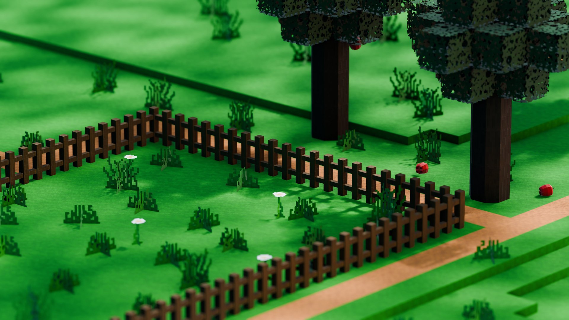 3D Pixel Farm Modular Asset Pack - TurboSquid 2348296