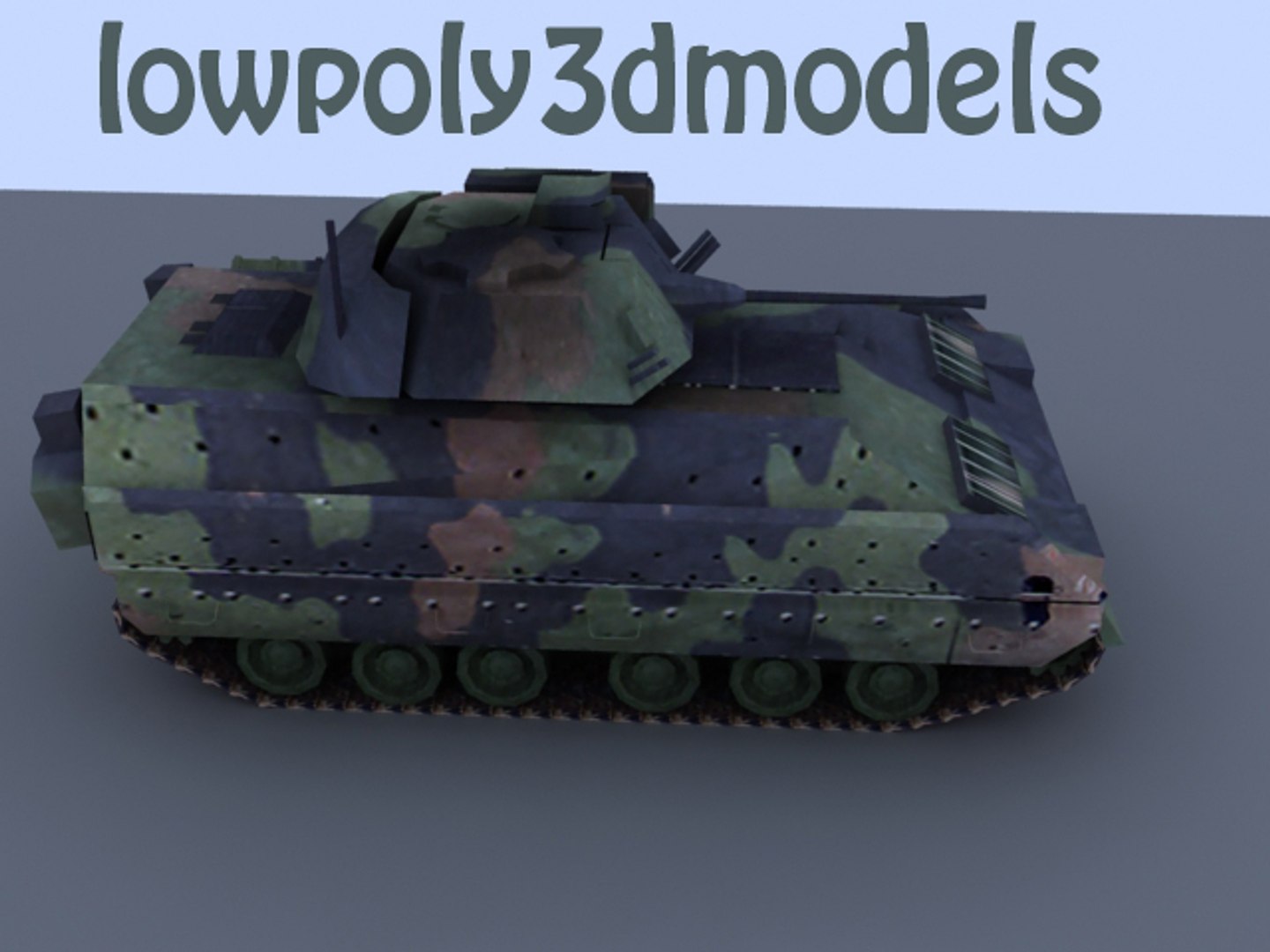 3d Tank Bradley Model