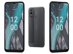 3D model Nokia C22 Black Low Poly