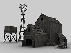 old barn 3d model