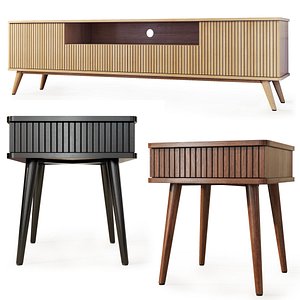 Tvstand nightstand by LuLu 3D