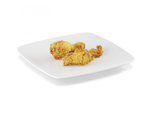 fried chicken leg 3d