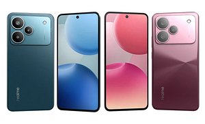Realme P4 Forge Red And Realme P4 Pro Midnight Ivy model