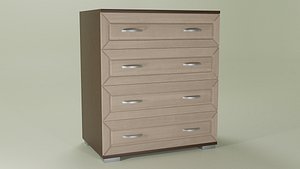 commode interior bedroom 3D model