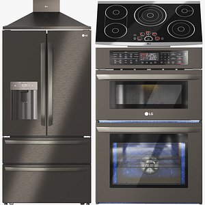 3D model LG Appliance Collection 02
