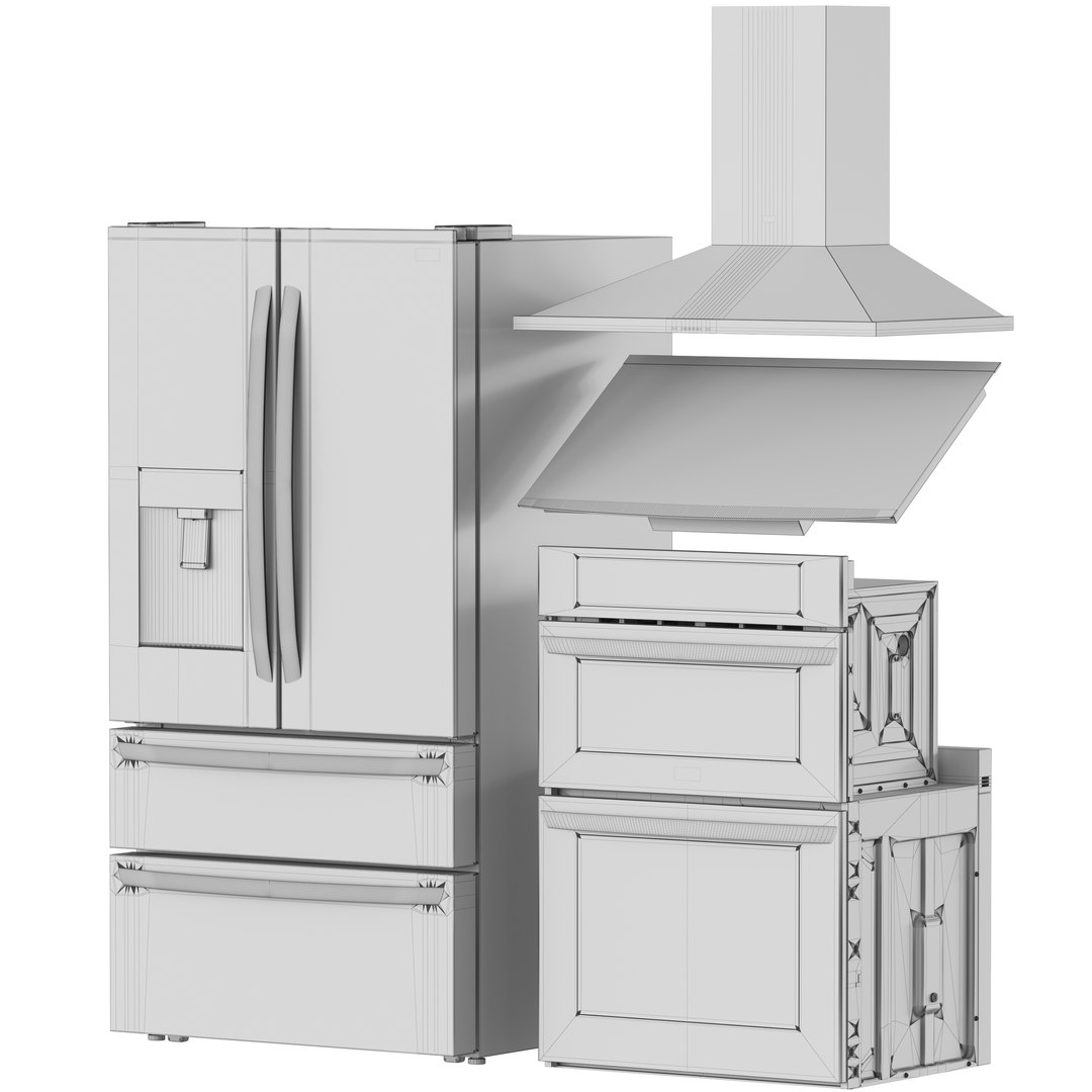 3D Model LG Appliance Collection 02 TurboSquid 2006637