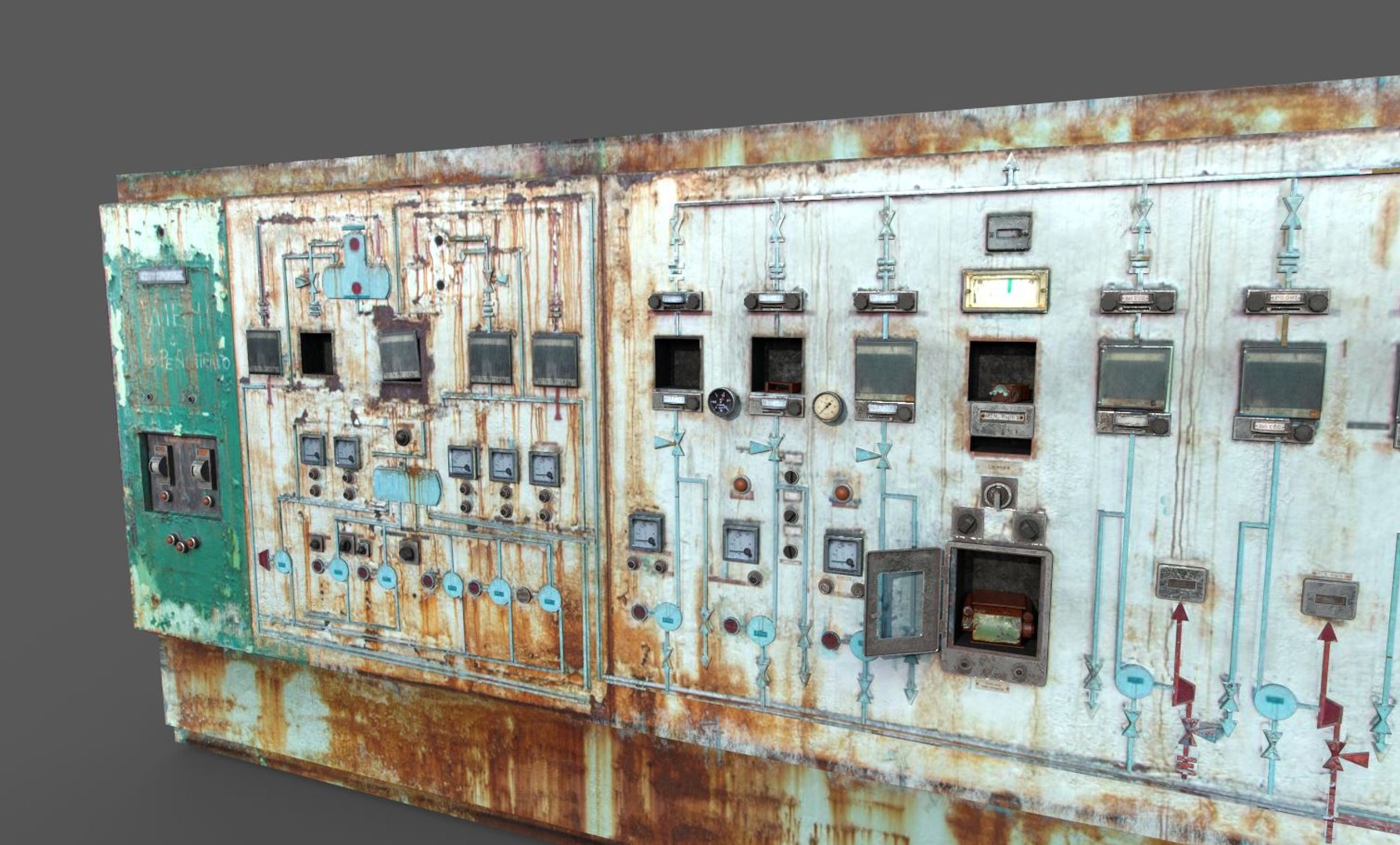 Old Control Panel 3D - TurboSquid 1902779