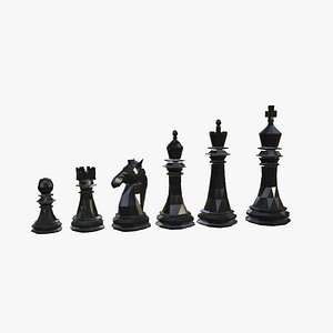 Chess Lowpoly 3d Model 3D model