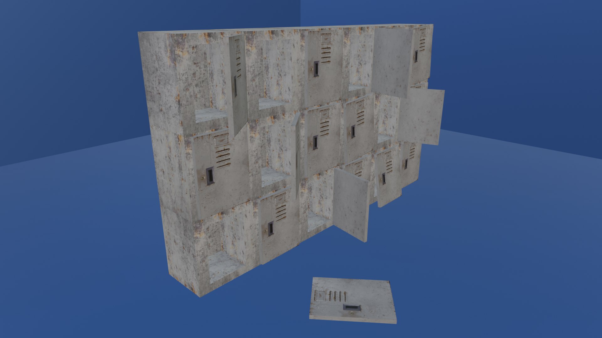 3D SMALL LOCKERS - LOW POLY - PS1 RETRO STYLE - TurboSquid 2305993