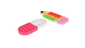 3D Pop It Fidget Toys Set model