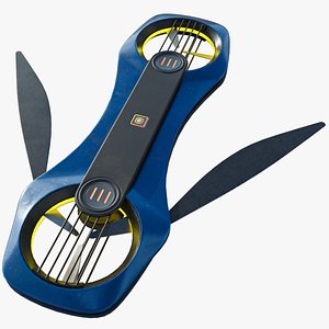 Sci Fi Hoverboard 2 All PBR Unity UE Textures Included