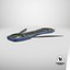 Sci Fi Hoverboard 2 Todas las texturas PBR Unity UE incluidas