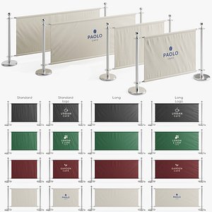 3D Cafe Barrier Modular Set Vol1