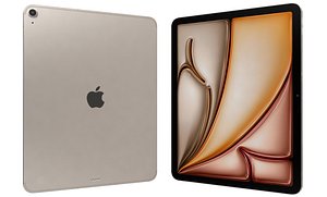 3D Apple iPad Air M3 13-inch 2025 Starlight model