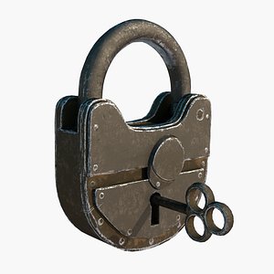 padlock key model