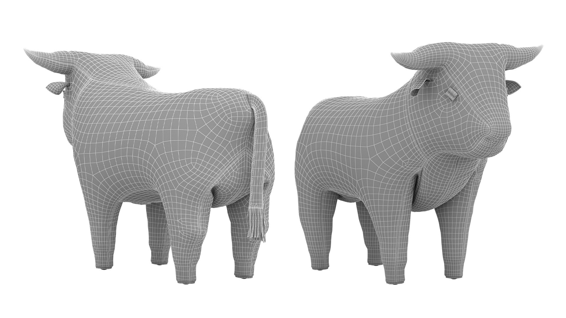 Bull Footstool 3D Model - TurboSquid 2369719