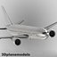 Boeing 777-200ER Genérico blanco