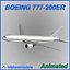 Boeing 777-200ER Genérico blanco