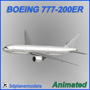 Boeing 777-200ER Generic white