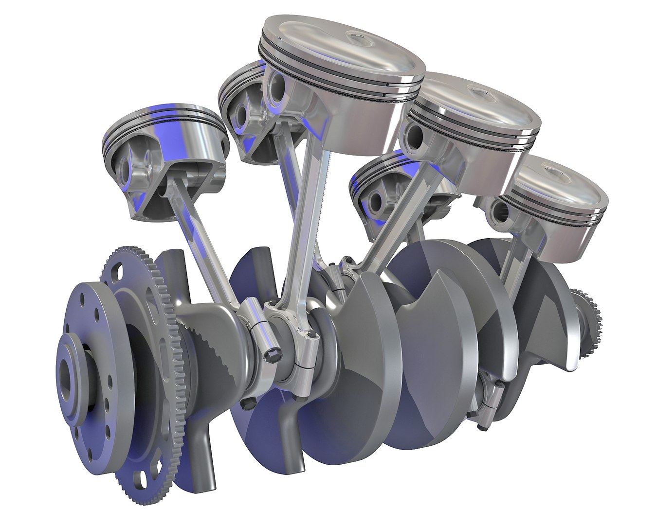 3D Model V6 Engine Cylinders - TurboSquid 1391668