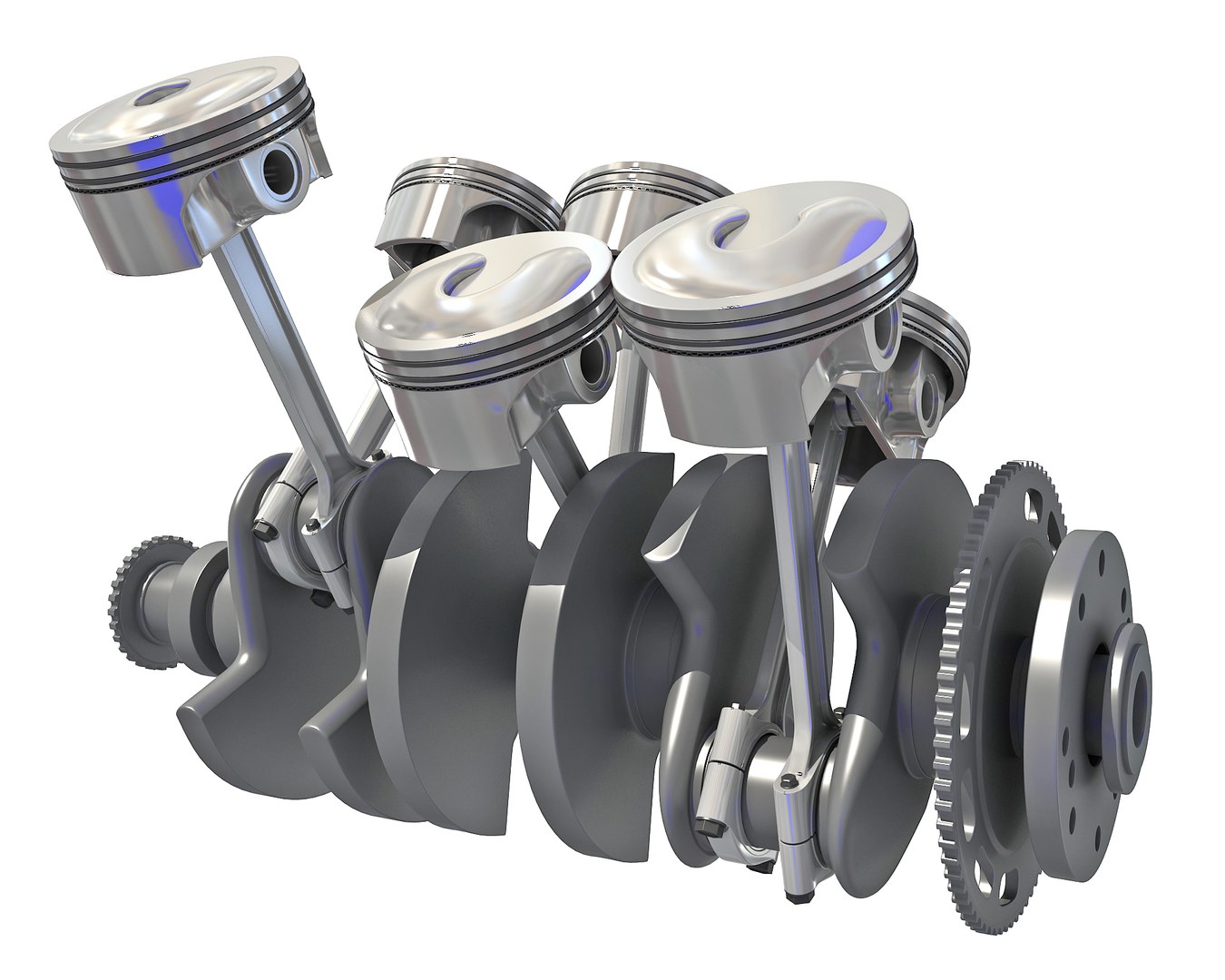 3D Model V6 Engine Cylinders - TurboSquid 1391668