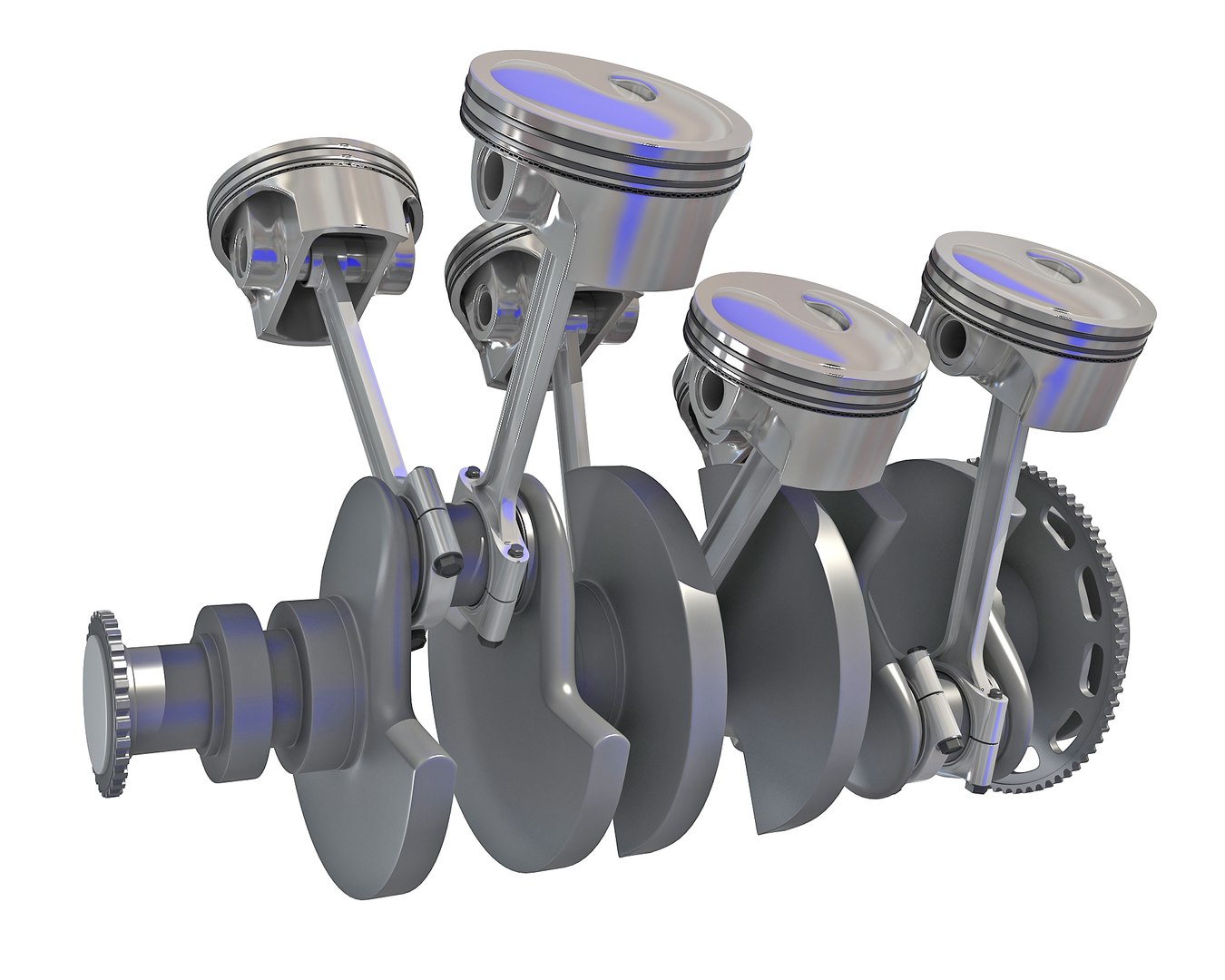 3D Model V6 Engine Cylinders - TurboSquid 1391668