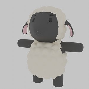 cute lamb 3D model