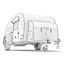teardrop trailer interior 01 3d 3ds