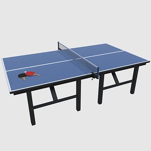 table tennis set 3d obj