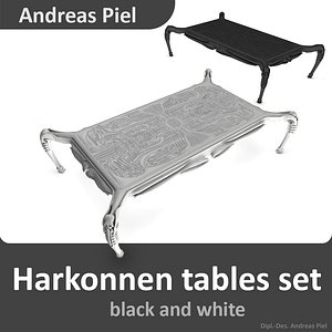 c4d set harkonnen table black