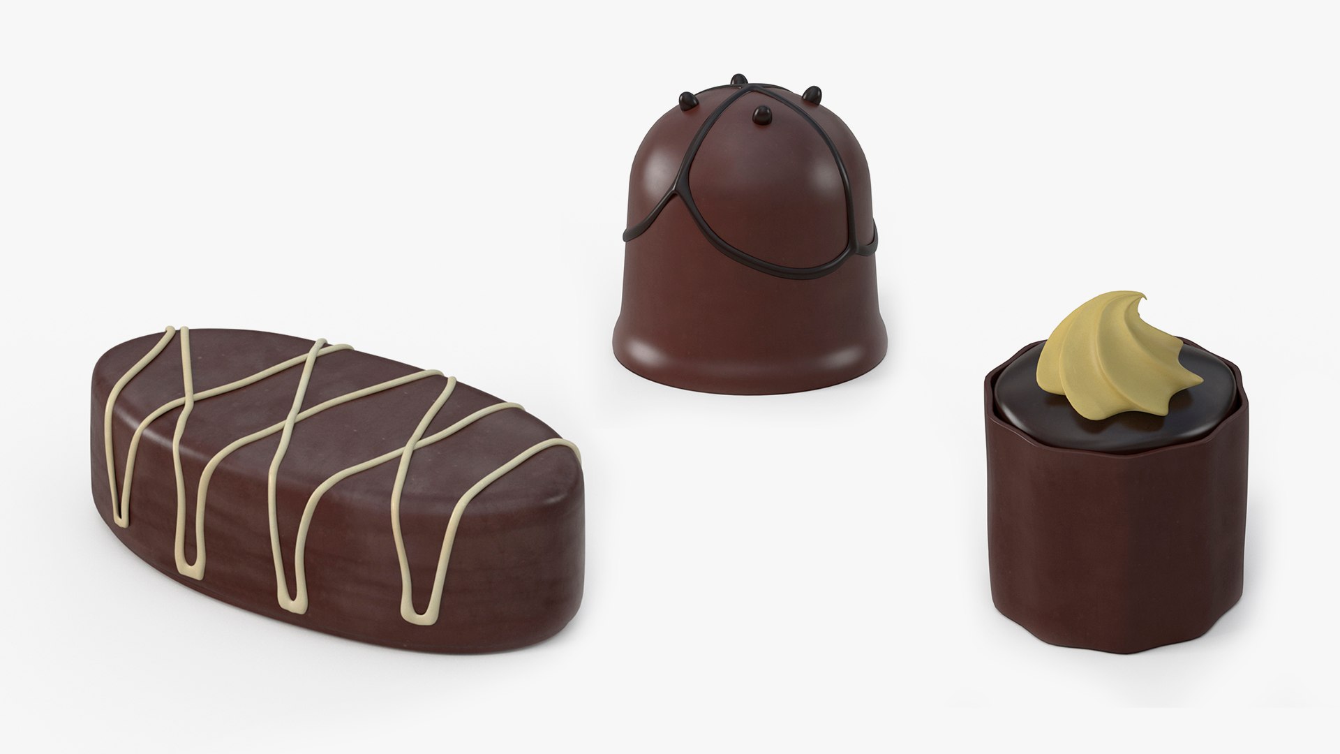 Chocolate Candies Collection Model - TurboSquid 2299343